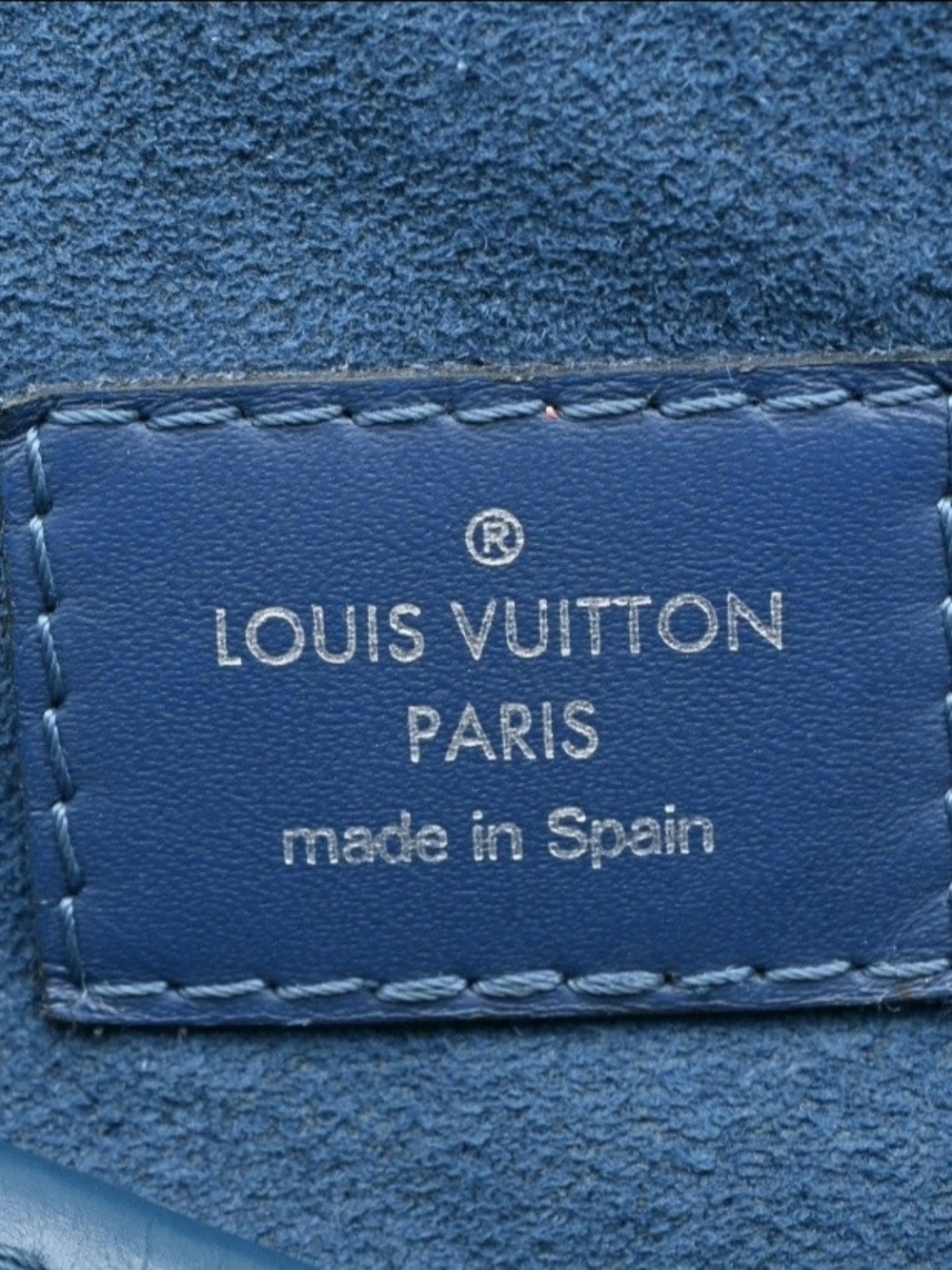 LOUIS VUITTON Neverfull MM Epi Leather Cyan Blue M40930 Tote Bag Made In Spain